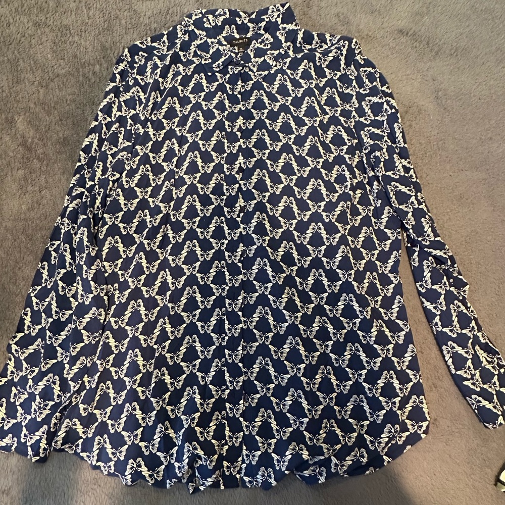 Talbots Butterfly button Down